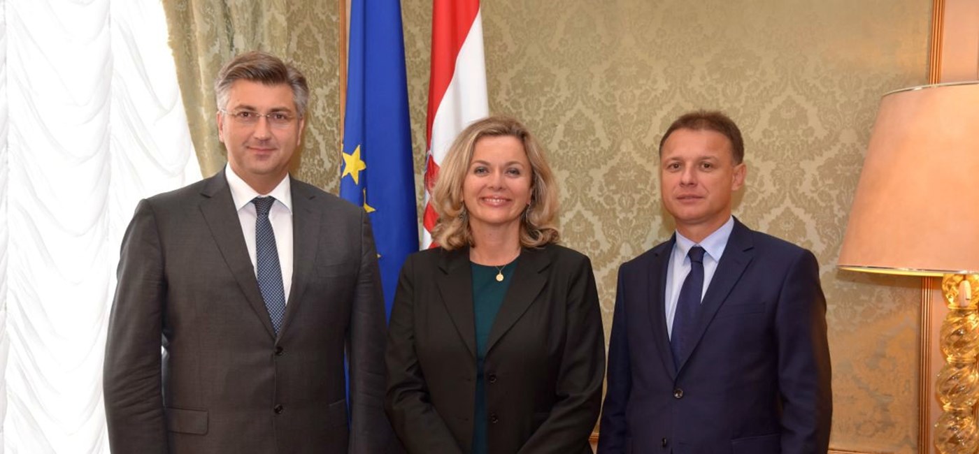 Predsjednik Vlade Andrej Plenković primio zastupnicu u Europskom parlamentu Željanu Zovko